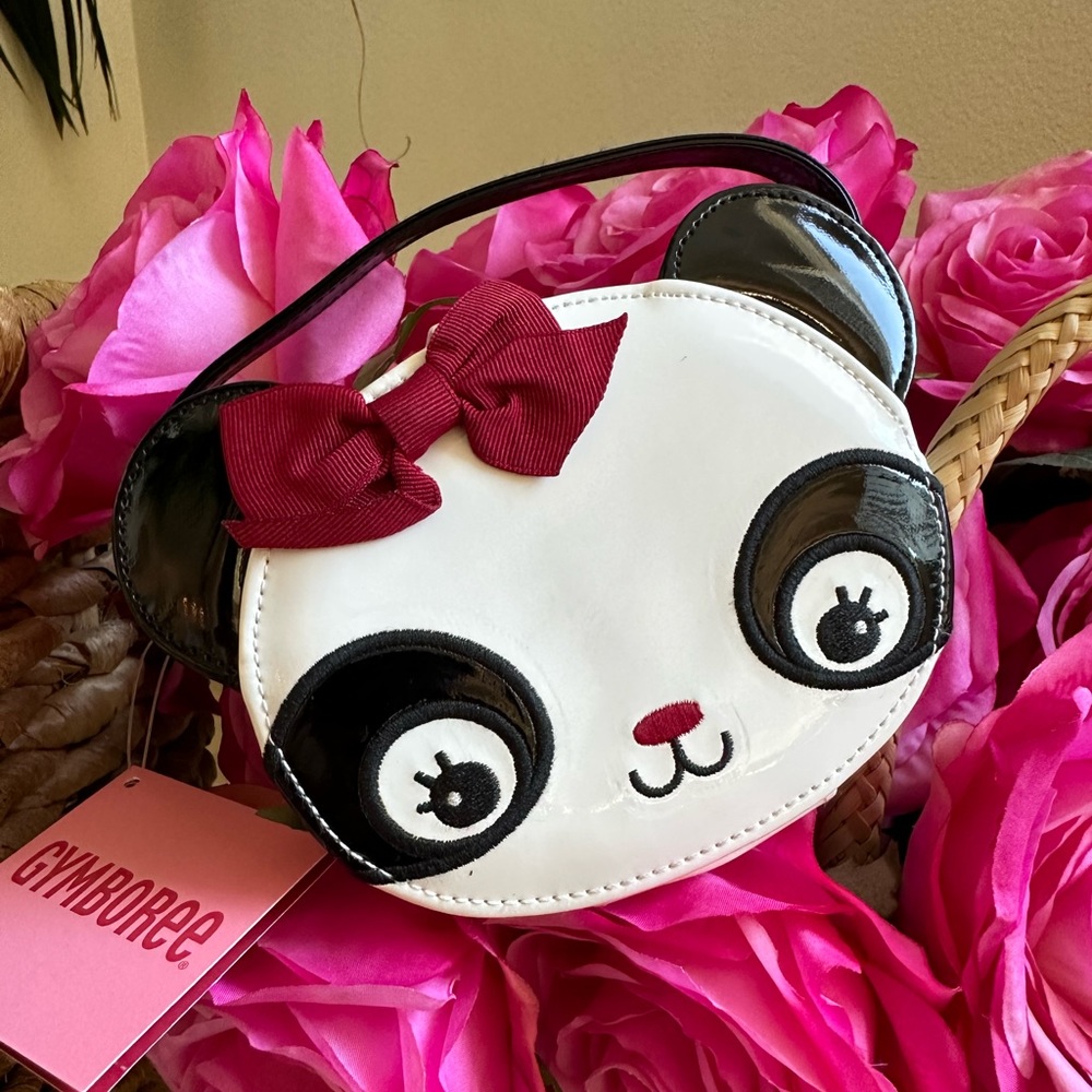 Vintage Gymboree holiday panda purse new w tag